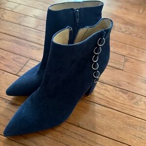 Midnight/navy blue Katy Perry pointy toe booties